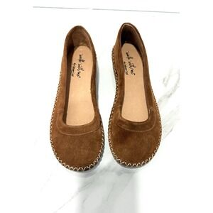 Coldwater Creek Walk With Me brown suede leather moccasin 7.5‎
